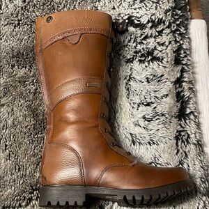 Dublin Women's Tan Lace-Up Leather Boots